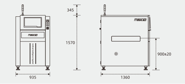 AOI检查机尺寸 AOI检查机尺寸